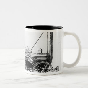 Lokomotive Georges Stephensons, "Rocket", 1829 Zweifarbige Tasse