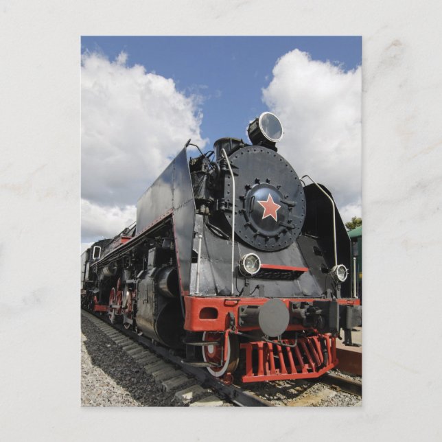 Lokomotive Postkarte (Vorderseite)