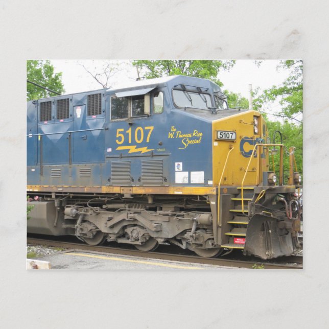 Lokomotive Postkarte (Vorderseite)