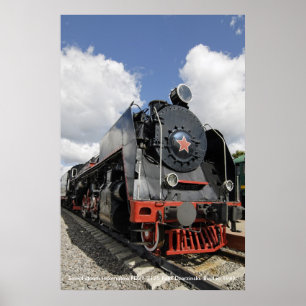 Lokomotive, sowjetische Dampflokomotive FD21-3125 Poster