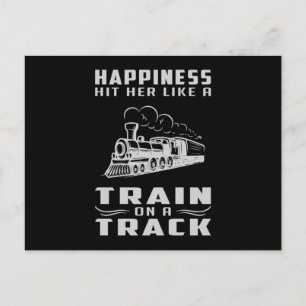Lokomotive Züge Eisenbahn Fahrer Witziges Geschenk Postkarte