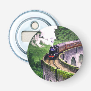 Lokomotivenbahn auf Brücke Flaschenöffner