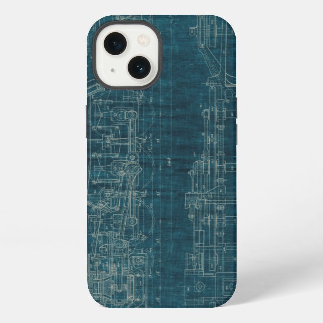 Lokomotivenplan I iPhone Hülle (Rückseite)