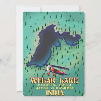 Loktak Lake Manipur Staat Indisches Reiseplakat.