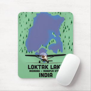 Loktak-See Manipur-Staat, Indien Karte Mousepad