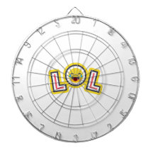 LOL Emoji Custom Dartboard - Fun Laugh Out Loud
