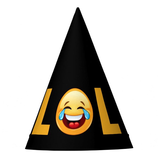 LOL EMOJI PARTYHÜTCHEN (Vorderseite)