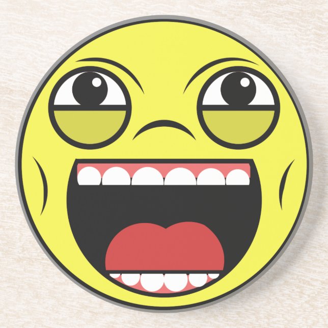LOL Face Getränkeuntersetzer (Vorne)