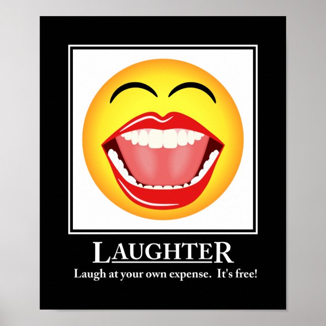 LOL Face rire Motivation Poster Imprimer (Devant)