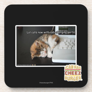 Lol Katzen mit USB Getränkeuntersetzer