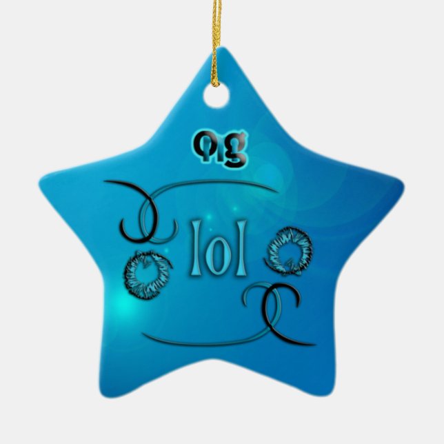 LOL! KERAMIK ORNAMENT (Vorne)