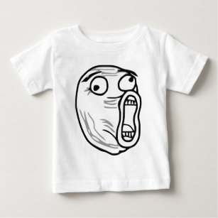 LOL Lachen-heraus lautes Raserei-Gesicht Meme Baby T-shirt