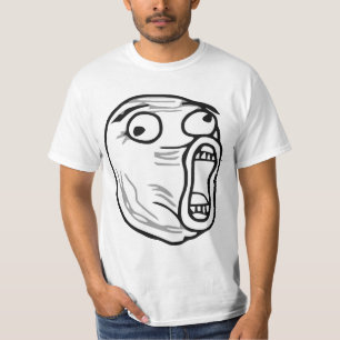 LOL Lachen-heraus lautes Raserei-Gesicht Meme T-Shirt