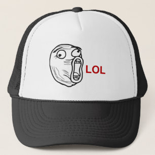 LOL Lachen-heraus lautes Raserei-Gesicht Meme Truckerkappe