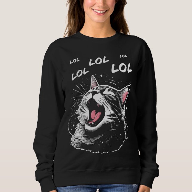 LOL Laughing Cat Sweatshirt (Vorderseite)