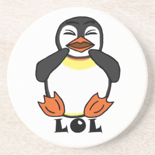 LOL Laughing Pinguin Getränkeuntersetzer