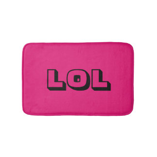"LOL" Laut Herauslachen Cute & Funny Badematte