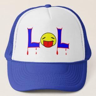 § ☺ LOL-Naughty Tongue Out Fun Trucker Hat ☺§ Truckerkappe