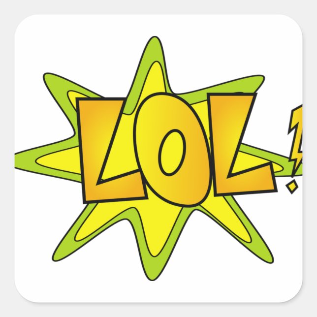 Lol Square Sticker (Vorderseite)