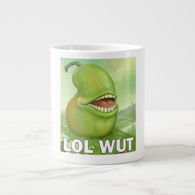 Lol Wut Pear Jumbo-Tasse (Vorderseite)