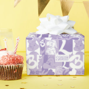 Lola '96 Grid Pattern Geschenkpapier