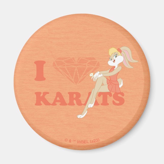 Lola Bunny I Heart Karats Magnet (Vorne)