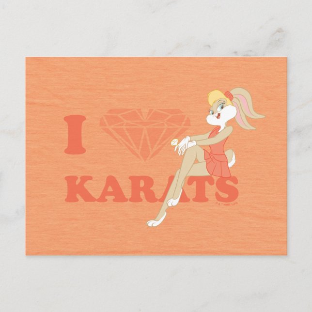 Lola Bunny I Heart Karats Postkarte (Vorderseite)