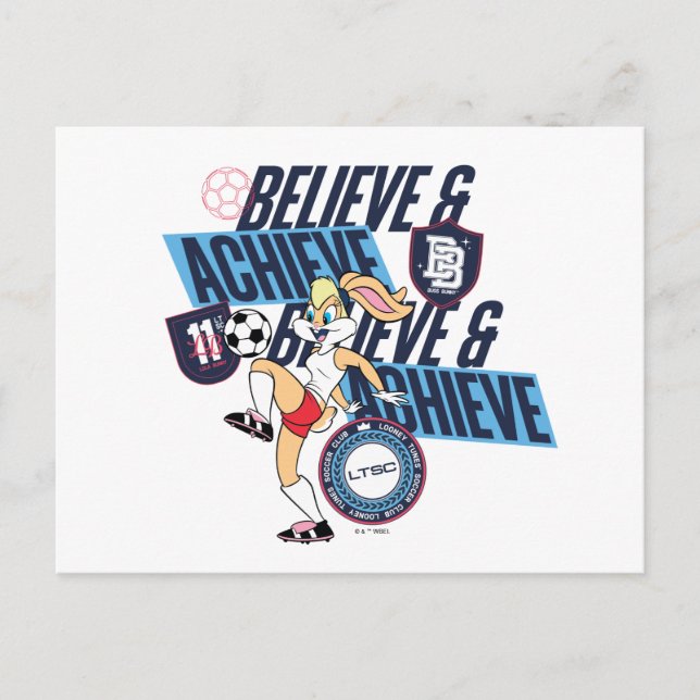 Lola Bunny LOONEY TUNES™ Soccer Club Graphic Postkarte (Vorderseite)