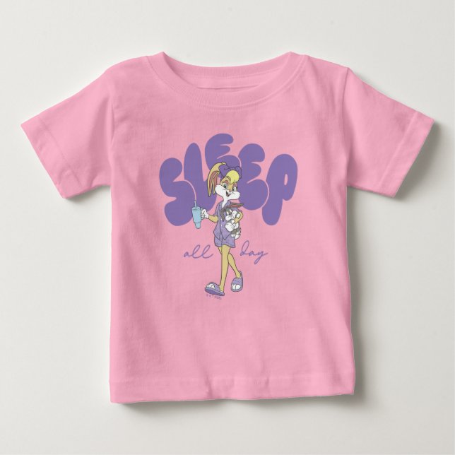Lola Bunny Sleep All Day Baby T-shirt (Vorderseite)