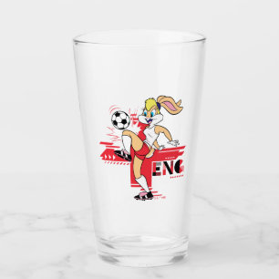 Lola Bunny Team England Fußball Grafik Glas