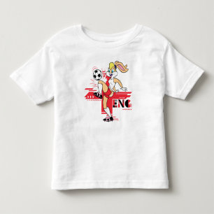 Lola Bunny Team England Fußball Grafik Kleinkind T-shirt