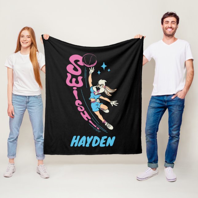 Lola Buny "SWISH!" Basketball Dunk Fleecedecke (Beispiel)