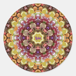 LOLA ~ EASTER CANDY ~ Schokolade Runder Aufkleber