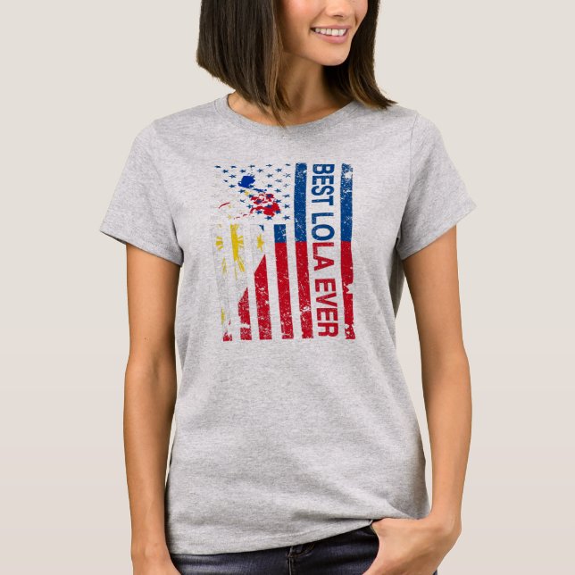 Lola Filipino Grandma Philippinen T-Shirt (Vorderseite)
