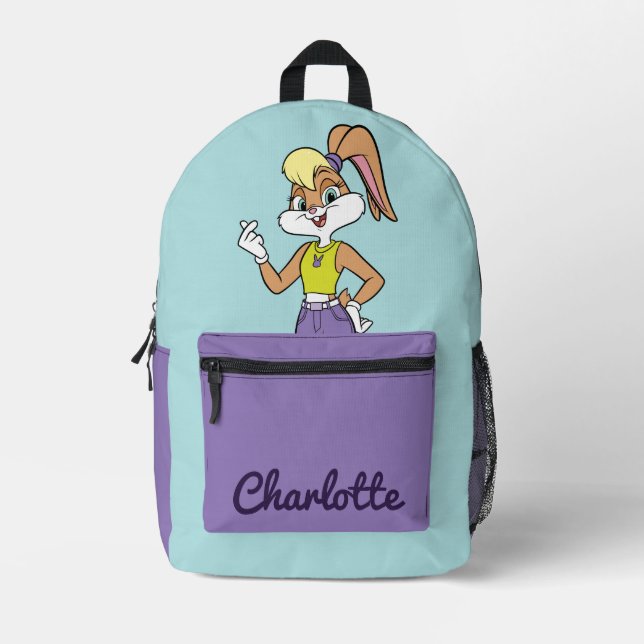 Lola Finger Heart Bedruckter Rucksack (Vorderseite)