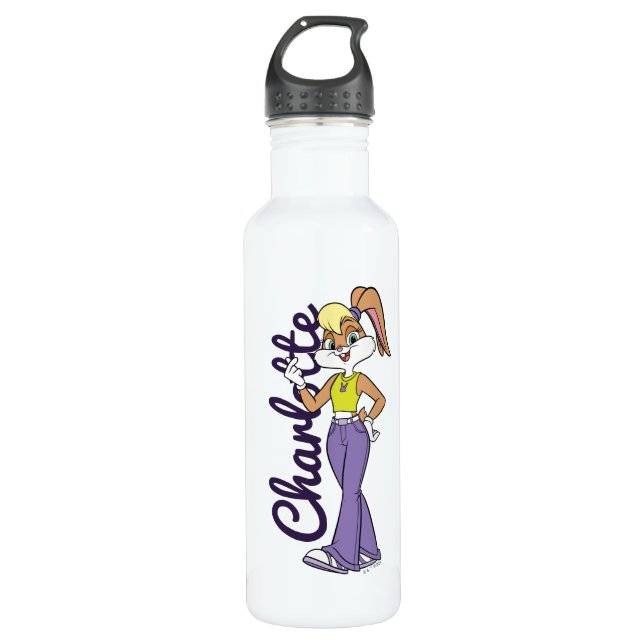 Lola Finger Heart Edelstahlflasche (Vorderseite)