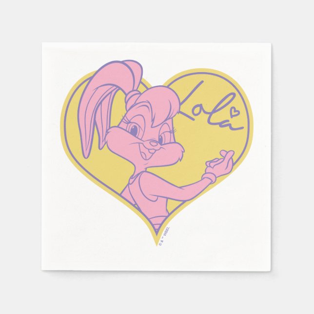 Lola Heart Signature Serviette (Vorderseite)