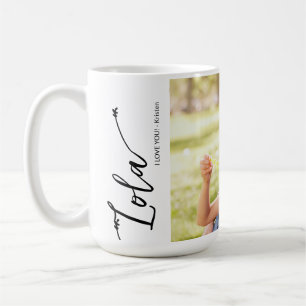 Lola I Liebe Sie benutzerdefinierten Foto Name Skr Kaffeetasse