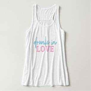 LOLA Pink Blau Neon Betrunken Verliebt Junggeselli Tank Top