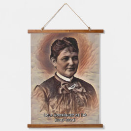 Lola Rodriguez de Tio Wandteppich Mit Holzrahmen