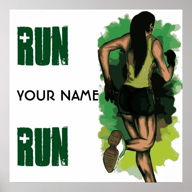 Lola Run ausführen - Anpassbare Ablaufinspektion Poster (Vorne)