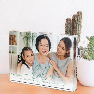 Lola-Schrift-Overlay | Wir lieben dich Foto-Block Fotoblock