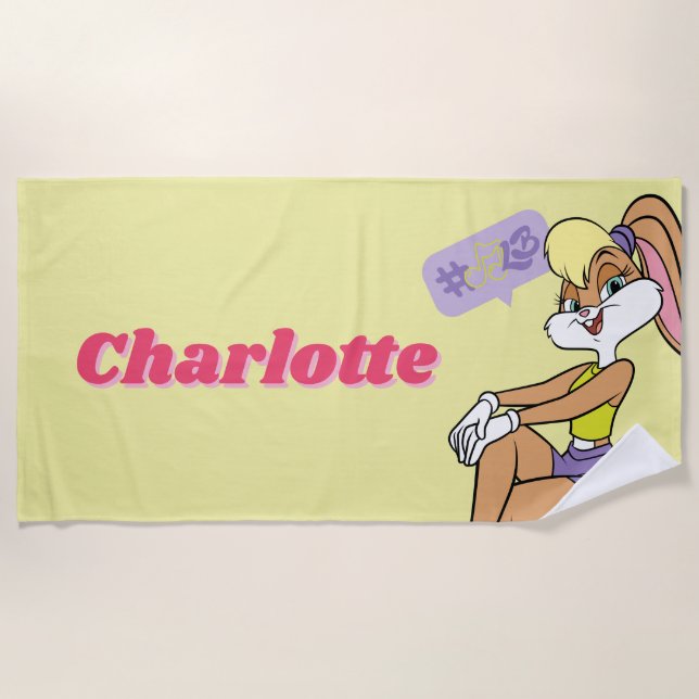 Lola Sitting Strandtuch (Vorderseite)