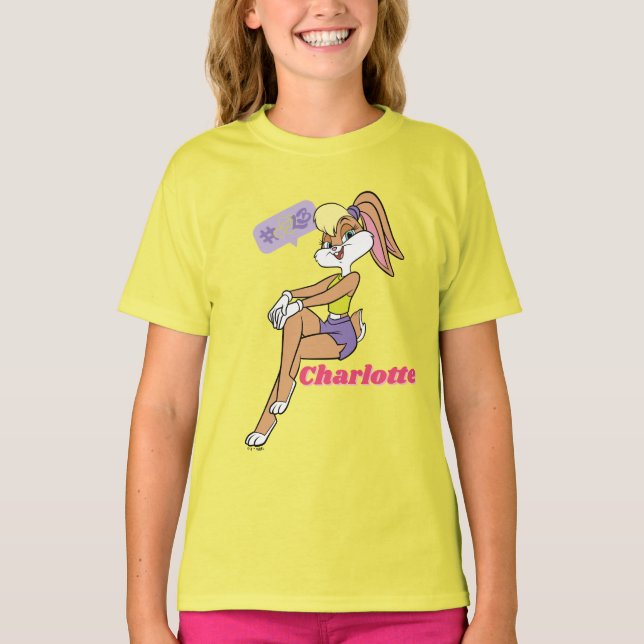 Lola Sitting T-Shirt (Vorderseite)