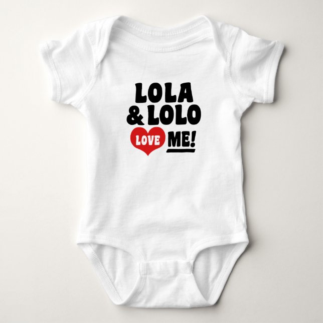 Lola und lolo Liebe Me Baby Strampler (Vorderseite)
