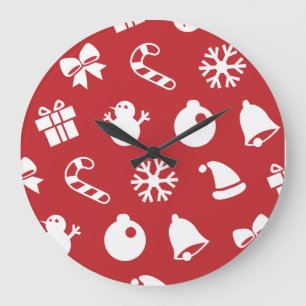 Lolailo 12 Frohe Weihnachten/Feliz Navidad Große Wanduhr