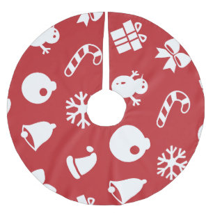 Lolailo 12 Frohe Weihnachten/Feliz Navidad Polyester Weihnachtsbaumdecke