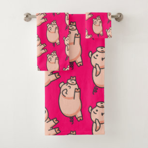 Lolailo 19 Oink Oink Badhandtuch Set