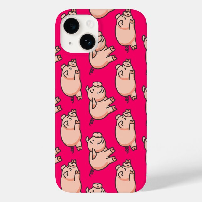 Lolailo 19 Oink Oink Case-Mate iPhone 14 Hülle (Rückseite)
