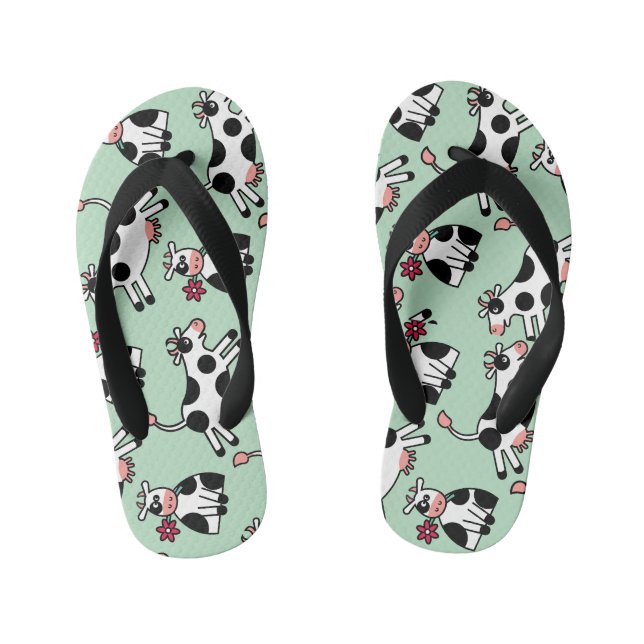 Lolailo 22 Blume Power Kuh Kinderbadesandalen (Fußbett)